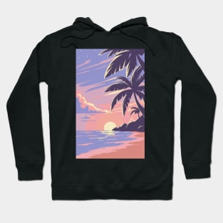 Sunset at the beach Hoodie